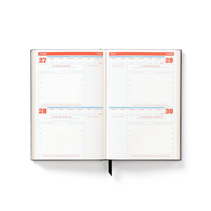 Chronicle Books - Wholesale Planner - Brass Monkey The Perpetually Late Show Undated Standard Planner