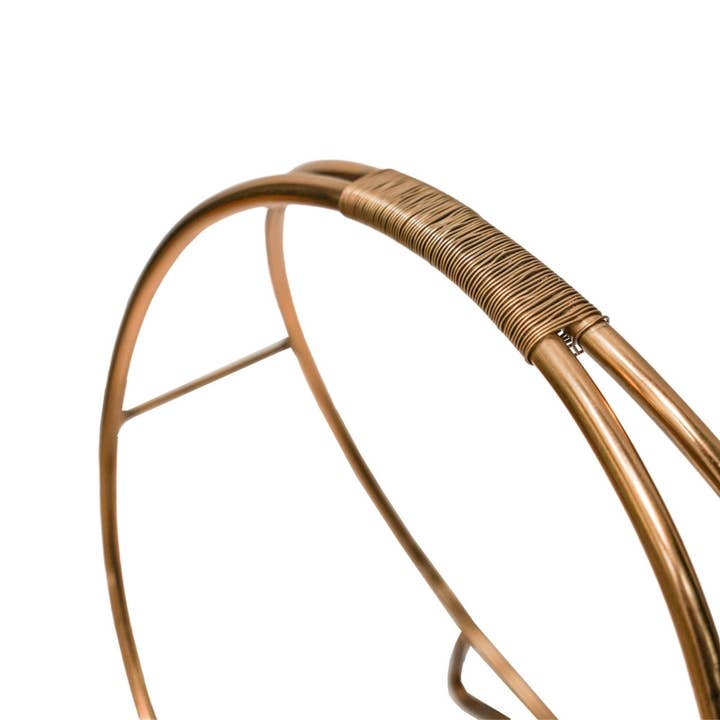 Ivyline International - Wholesale Fire Pit - Contemporary Round Log Holder, Copper Finish4