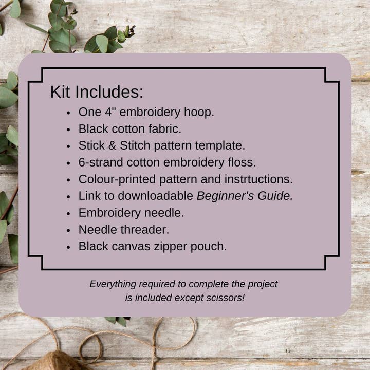 Maidenwood Embroidery Designs - Wholesale DIY Craft Kit - The Planchette Hand Embroidery Kit3