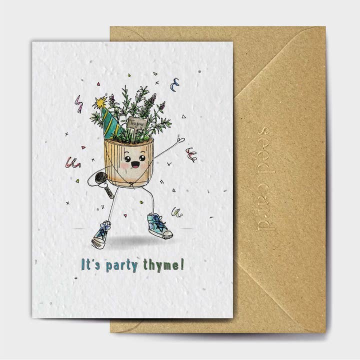 The Seed Card Company – wholesale Birthday card – It'S Peanut Butter Birthday Thyme