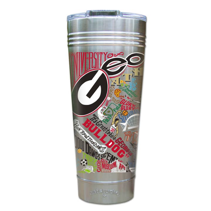Georgia, University of Collegiate Thermal Tumbler for wholesale by catstudio