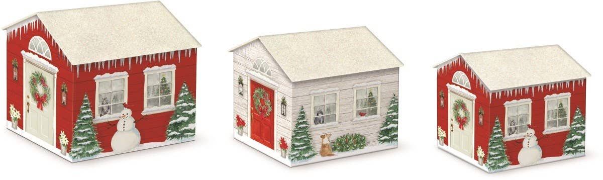 Maison Royal Garden - Wholesale Decorative Box - Set of 3 Nesting Christmas Boxes GM House - Heartland House