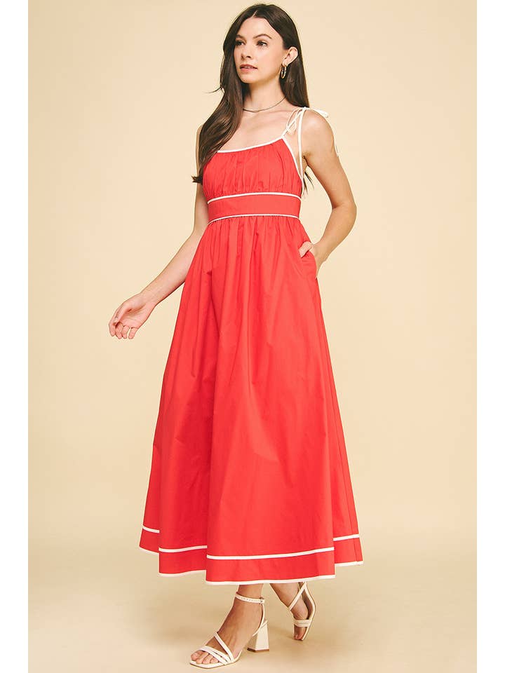 PINCH - Wholesale Dress - Women's - CONTRAST STRAP MAXI DRESS - 5828D22