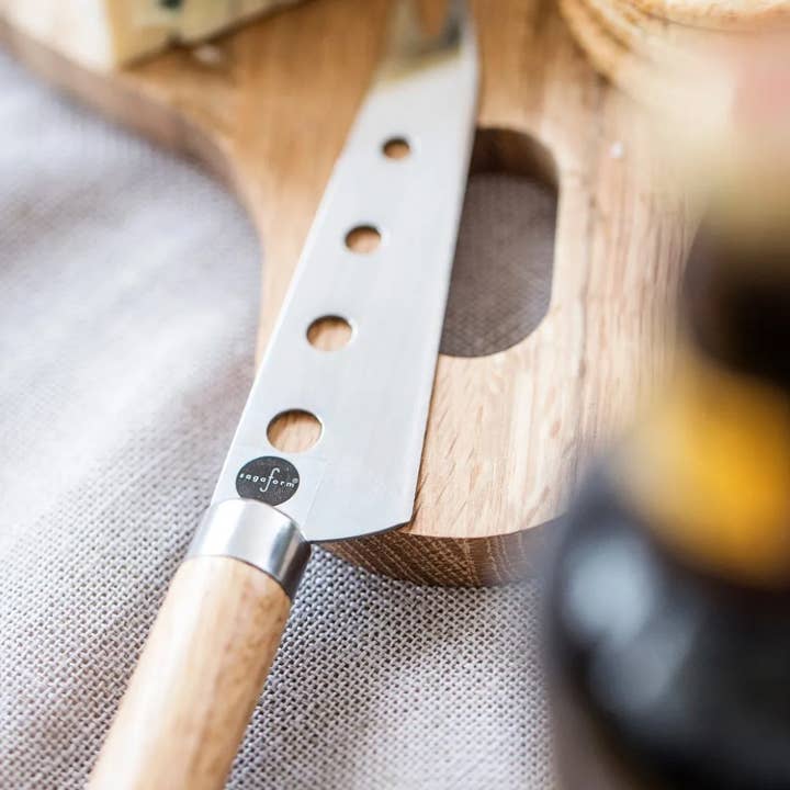 Sagaform Inc - Wholesale Cheese Spreader - Nature Cheese Knife, Wood/Stainless Steel