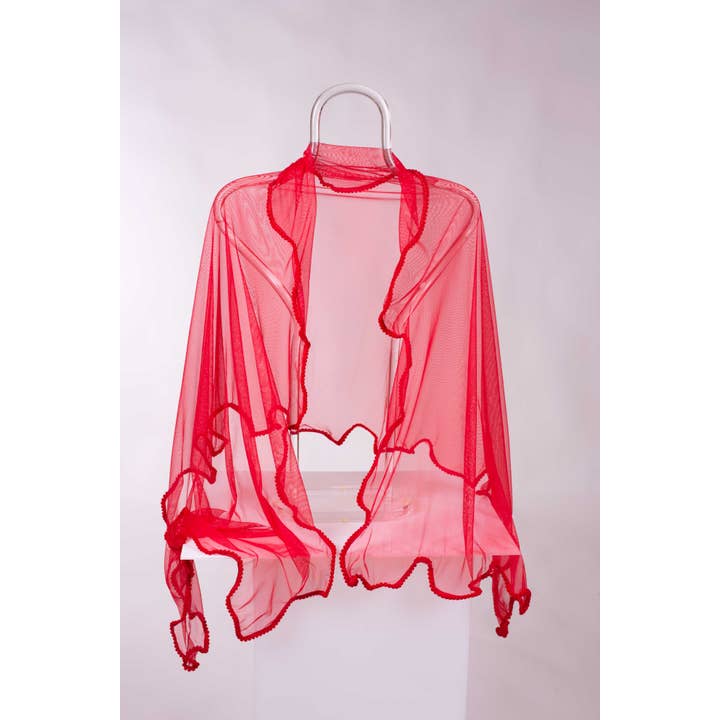 MR Complements - Wholesale Scarf - Women's - Castell tulle party shawl1