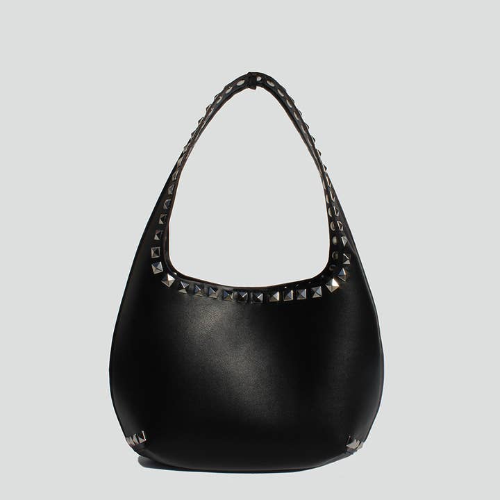 STREET LEVEL - Wholesale Shoulder Bag - Women's - Lennon Studded Shoulder Bag1