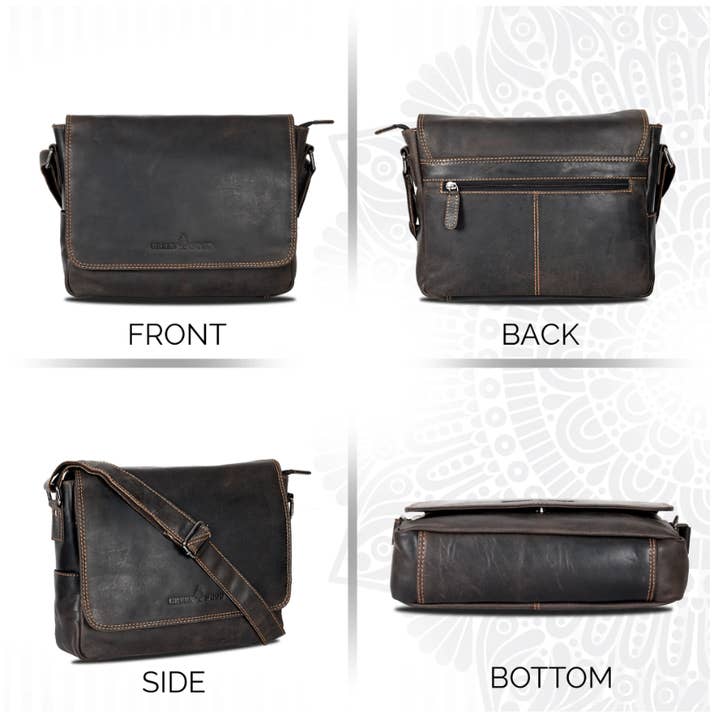 Greenwood Leather - Wholesale Messenger Bag - Unisex - Smart Messenger Steven Mini 11"-GW1136