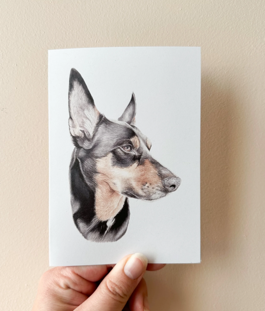 Annalise Paints - Wholesale Everyday greeting card - Dusty the Kelpie Card0
