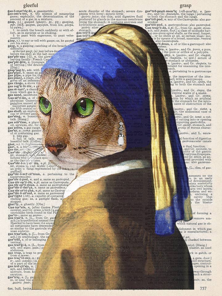 ESTAMPADO DE GATO AZUL para venta al por mayor de ARTNWORDZ LLC