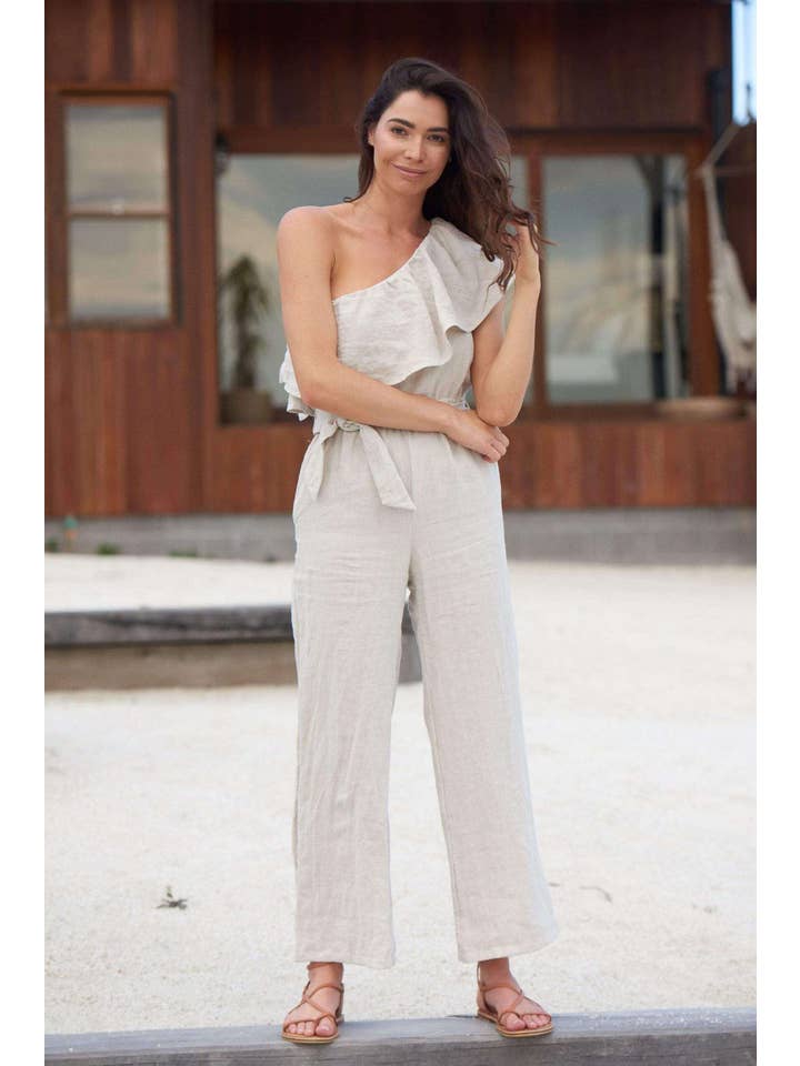 Luna + Sun the Label - Wholesale Jumpsuit – Women's - The Kalani Jumpsuit ~ Natural1