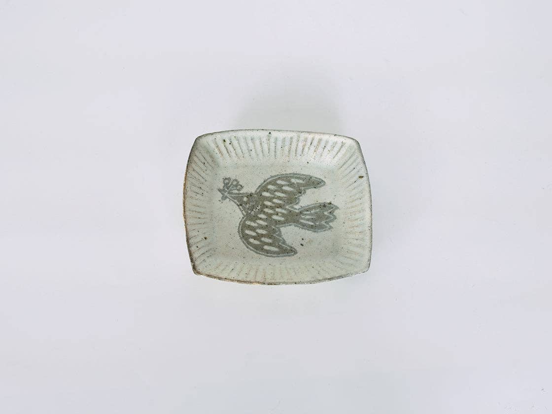 wagumi - Vente Assiettes/plats/bols de décoration - Petite assiette avec motif d'oiseau par Takahiro Manome1