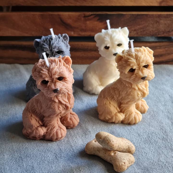 JaaM – wholesale Novelty candle – Westie Dog Candle Puppy Candle For Home Decor3