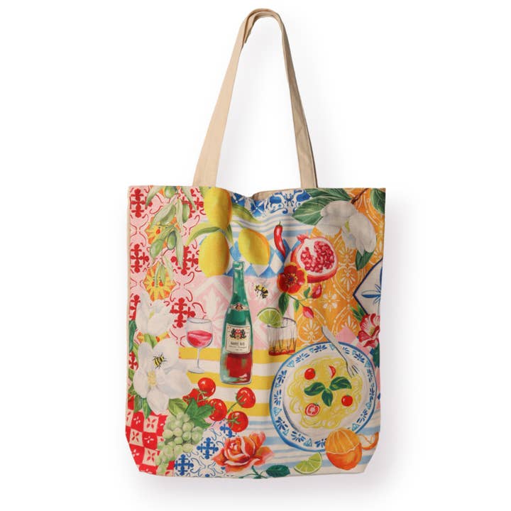 Shopping Tote Italian Summer for wholesale by La La Land