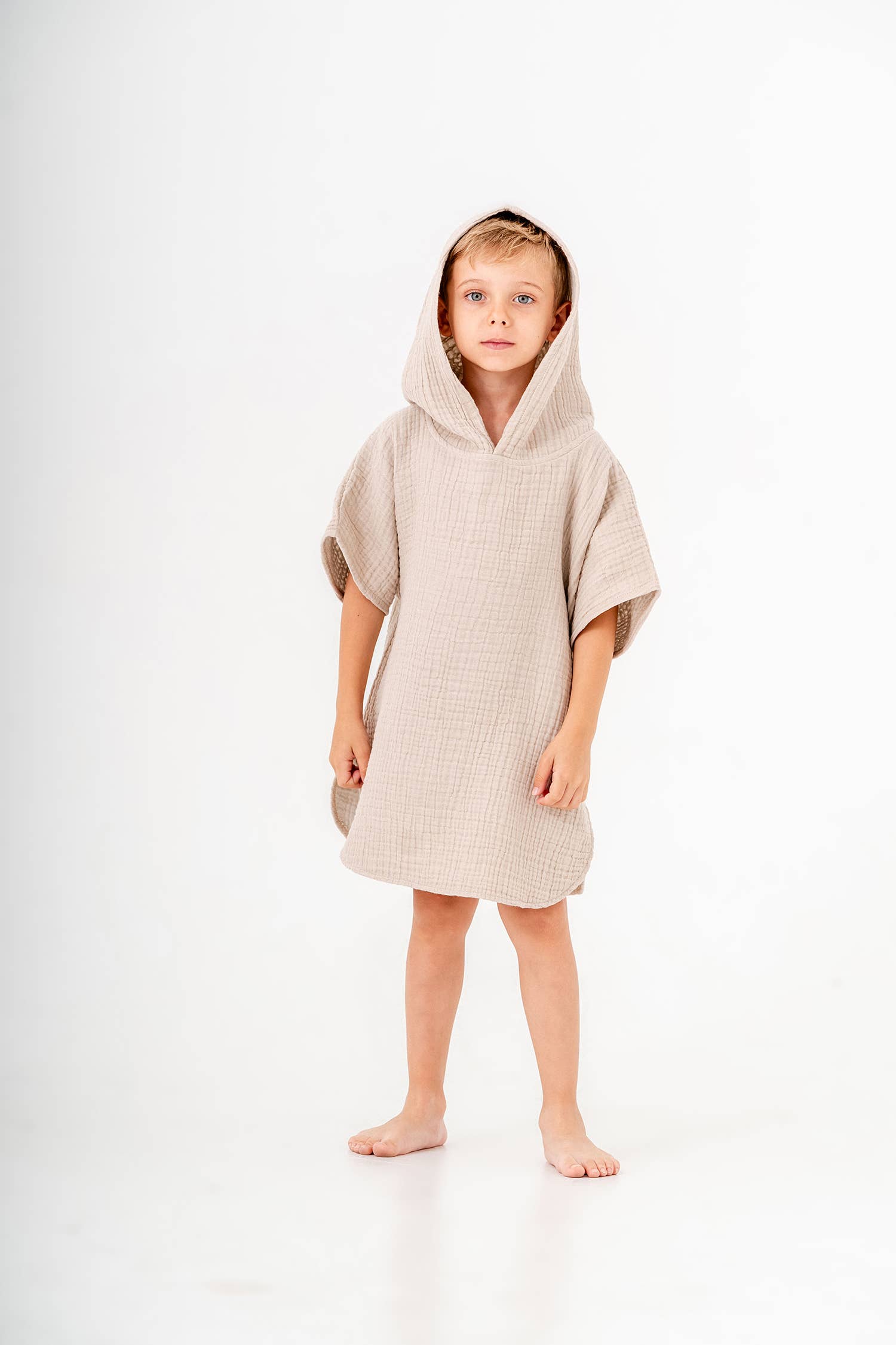 Kikoya – Toalha poncho - Crianças e bebés por atacado – Poncho com Capuz para Crianças - Toalha de Praia para Troca e Natação12