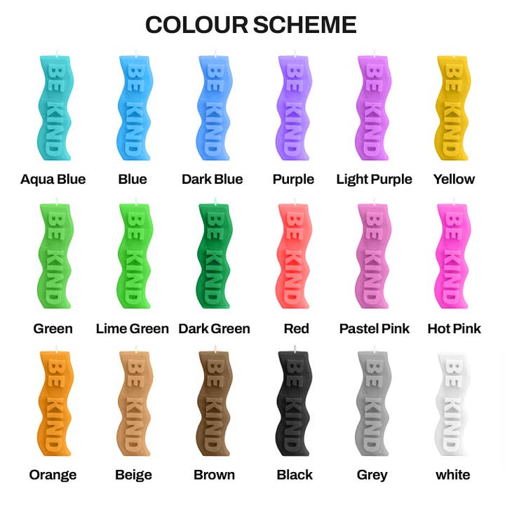 Candle Lume - Wholesale Novelty candle - Be Kind Pillar Candle1