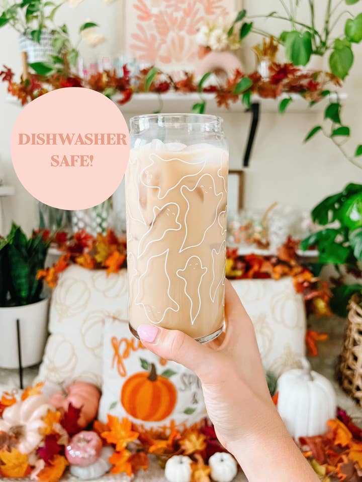 Verre à café glacé Ghost de 20 oz pour la vente par Hart and Flora Shop