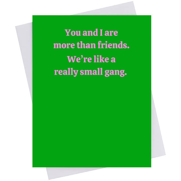 GREETING CARD - You and I are more than Friends. for wholesale by Mary Phillips Designs