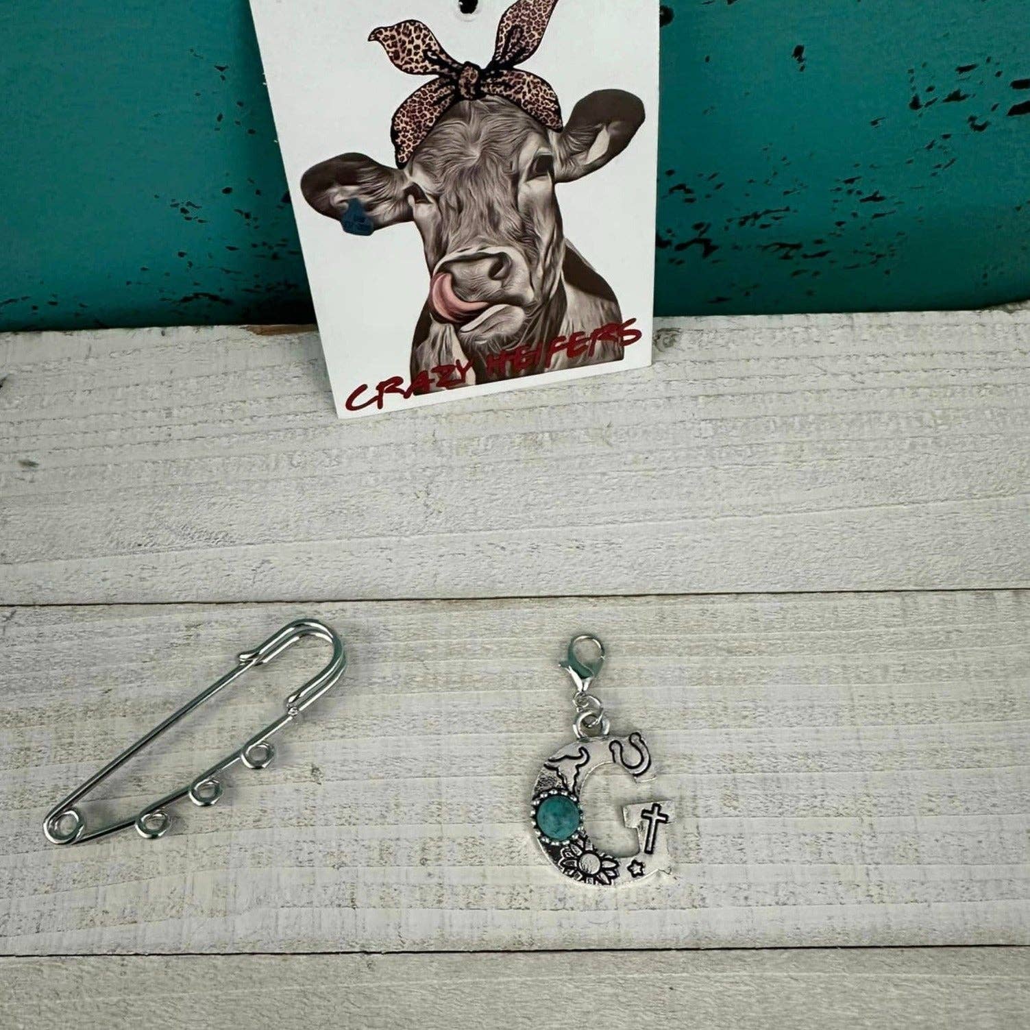 Crazy Heifers Wholesale - Wholesale Individual Charm/Pendant - Initial Clip-on Charms6