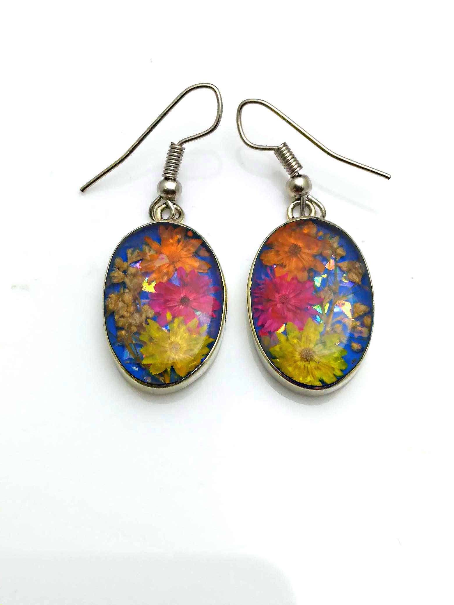 Costello International - Vente Boucles d'oreilles pendantes - La plus grande variété de boucles d'oreilles artisanales incrustées de mosaïque mexicaine7