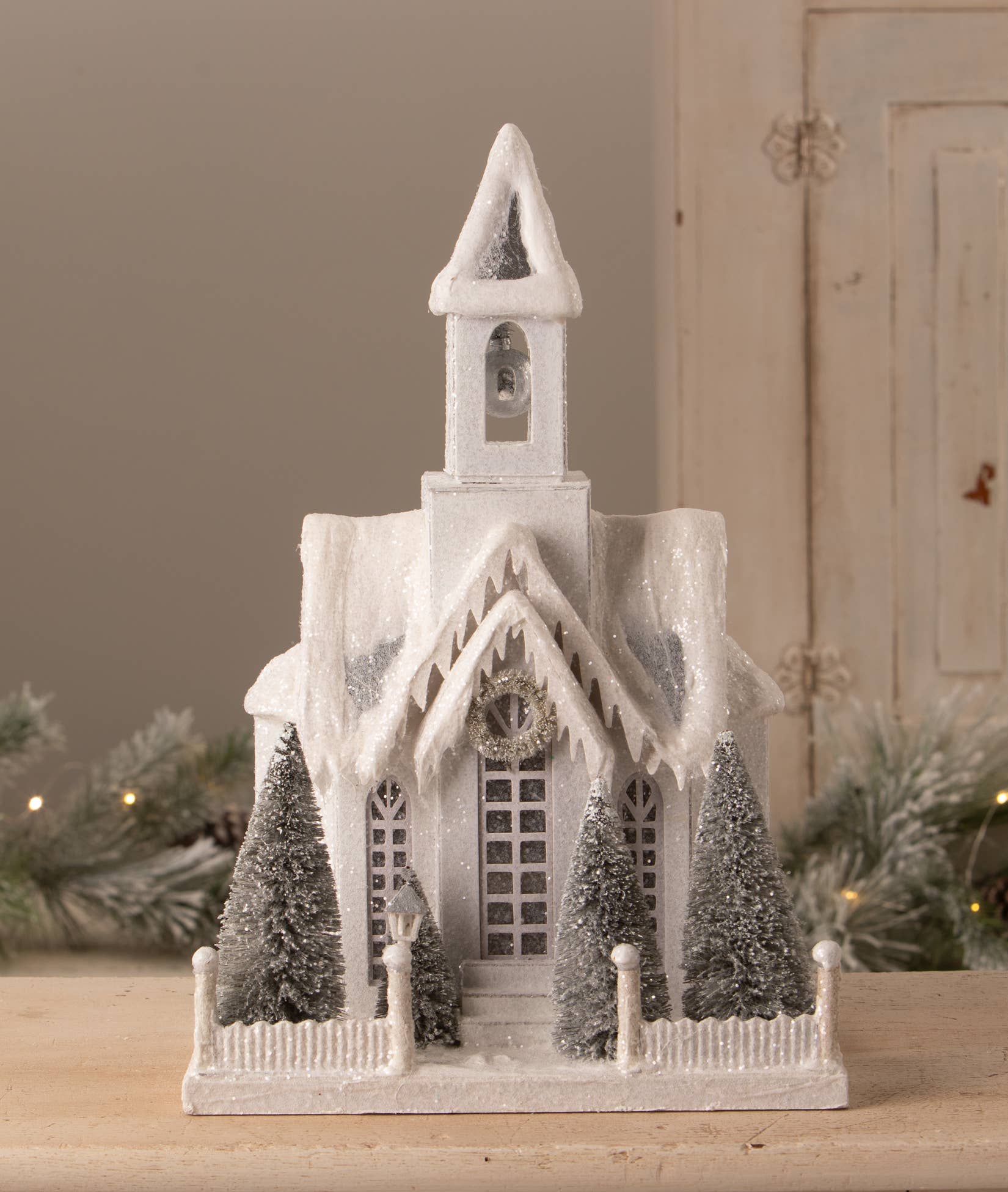 Bethany Lowe Designs - Wholesale Decorative Figurine - Ivory Church Large1