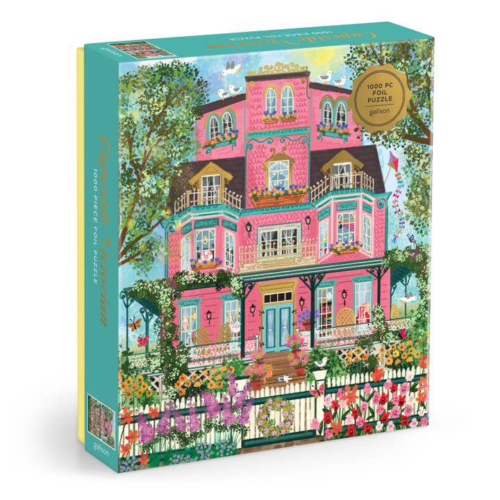 Joy Laforme Capeside Victorian 1000 Piece Foil Puzzle (Jigsaw Products) for wholesale by Abrams & Chronicle Books