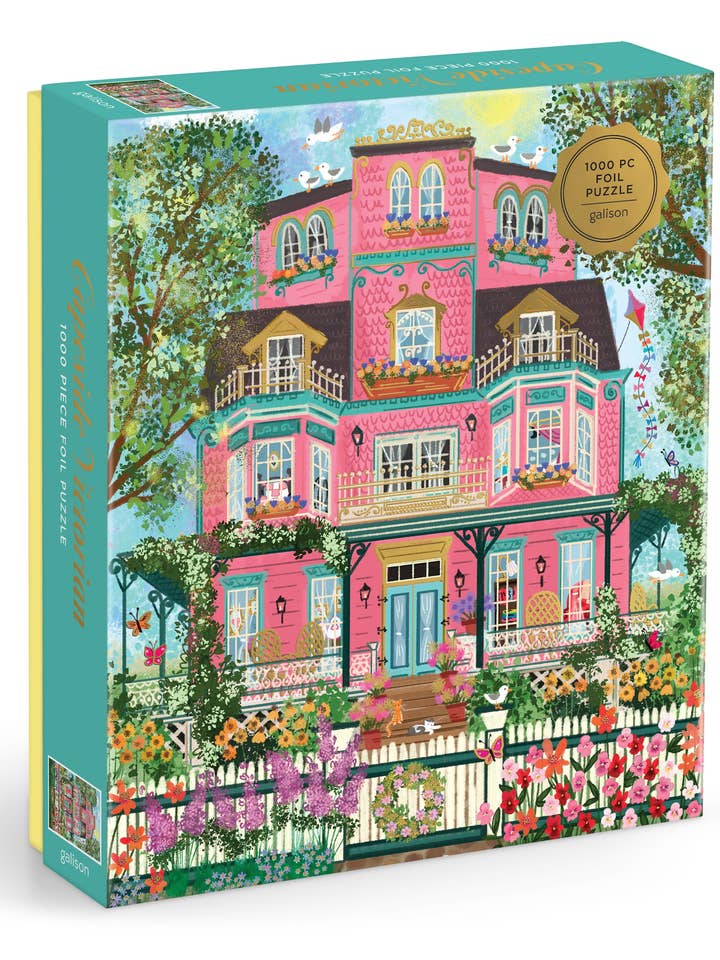 Joy Laforme Capeside Victorian 1000 Piece Foil Puzzle for wholesale by Chronicle Books