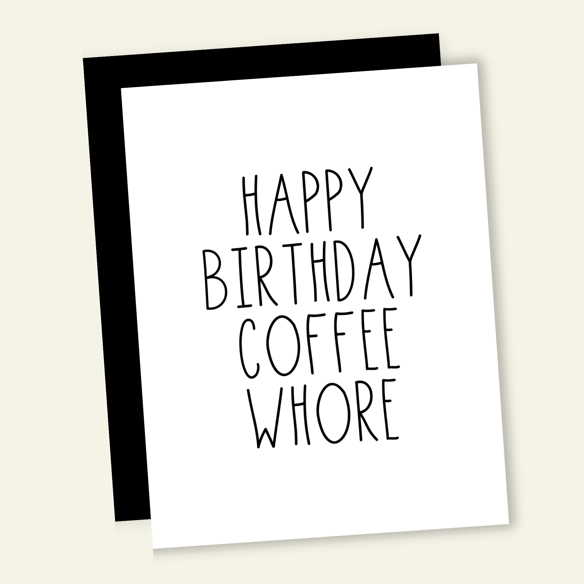 That’s So Andrew - Wholesale Birthday Card - Happy Birthday Coffee Whore Birthday Card0