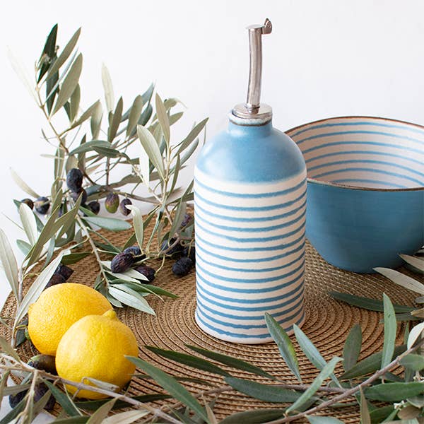 Companhia Atlântica - Wholesale Oil/Vinegar Dispenser - Stoneware Ceramic Cruet - Comporta Model4
