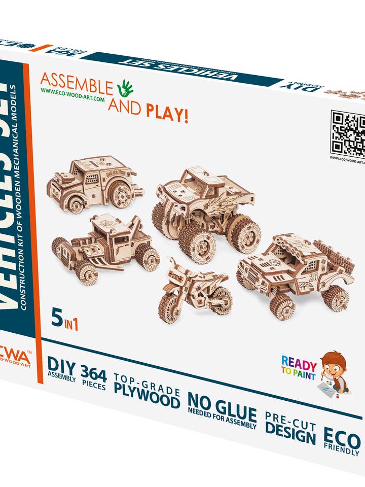 Conjunto de Veículos 3D Mecânicos por atacado de Graine Créative