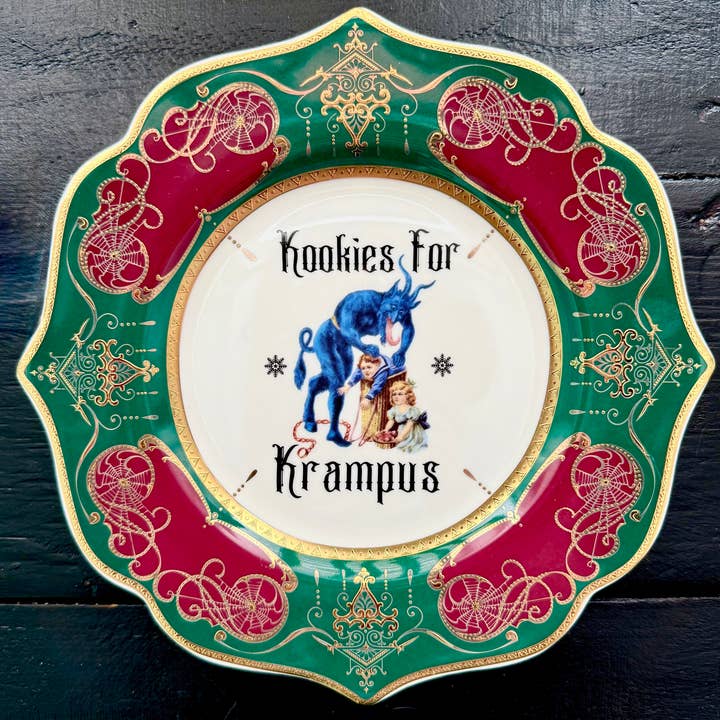 misshavishamscuriosities - Wholesale Salad Plate - 2025 Limited edition Kookies for Krampus plate