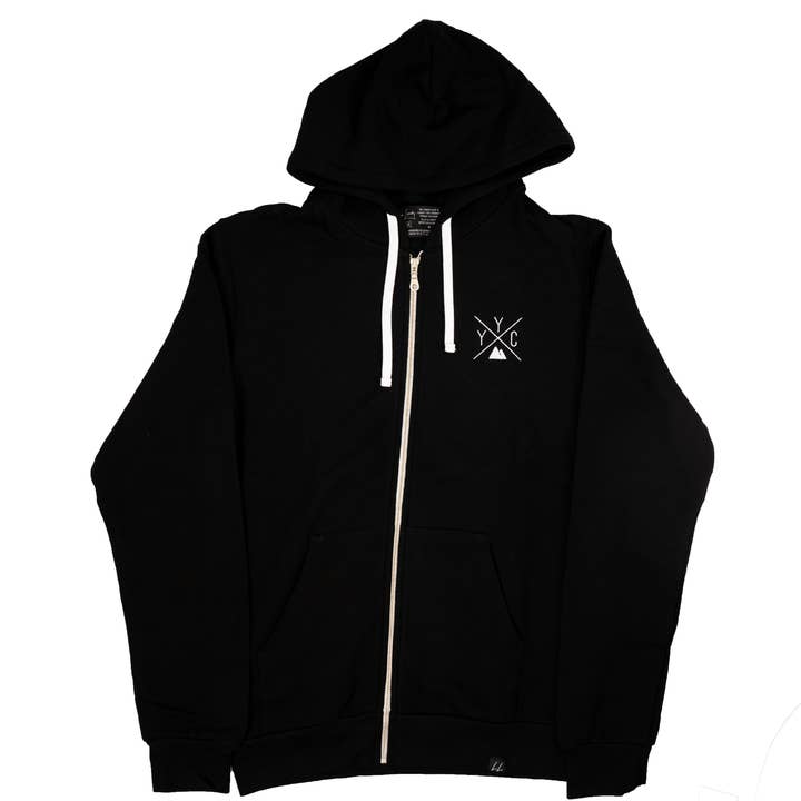 YYC Bamboo Kapuzenpullover mit Reißverschluss - Schwarz 🇨🇦 für den Großhandel von Local Laundry
