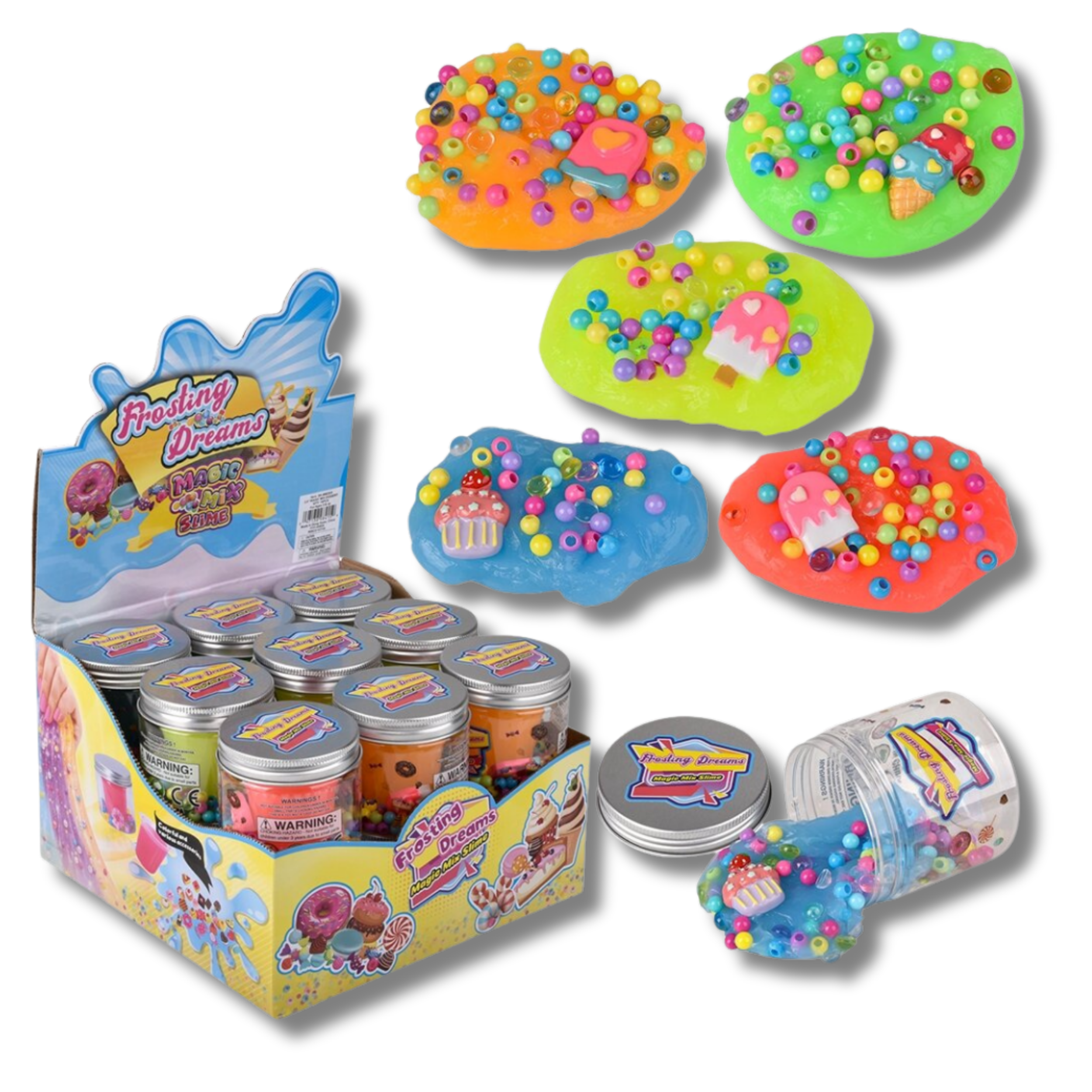 Pagdee Kids Juniors - Venta al por mayor Masilla/limo - Niños - Slime esponjoso con temática de postre decorativo navideño para niños0