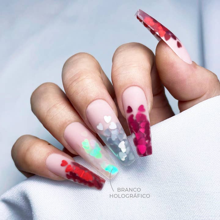 INOCOS Cosmetics - Wholesale Body Glitter/Shimmer - Glitter Xi-Heart Inocos White Holographic1