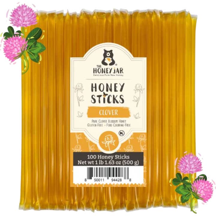 Cow Crack Wholesale - Wholesale Honey - The Honey Jar Clover Honey Sticks 0