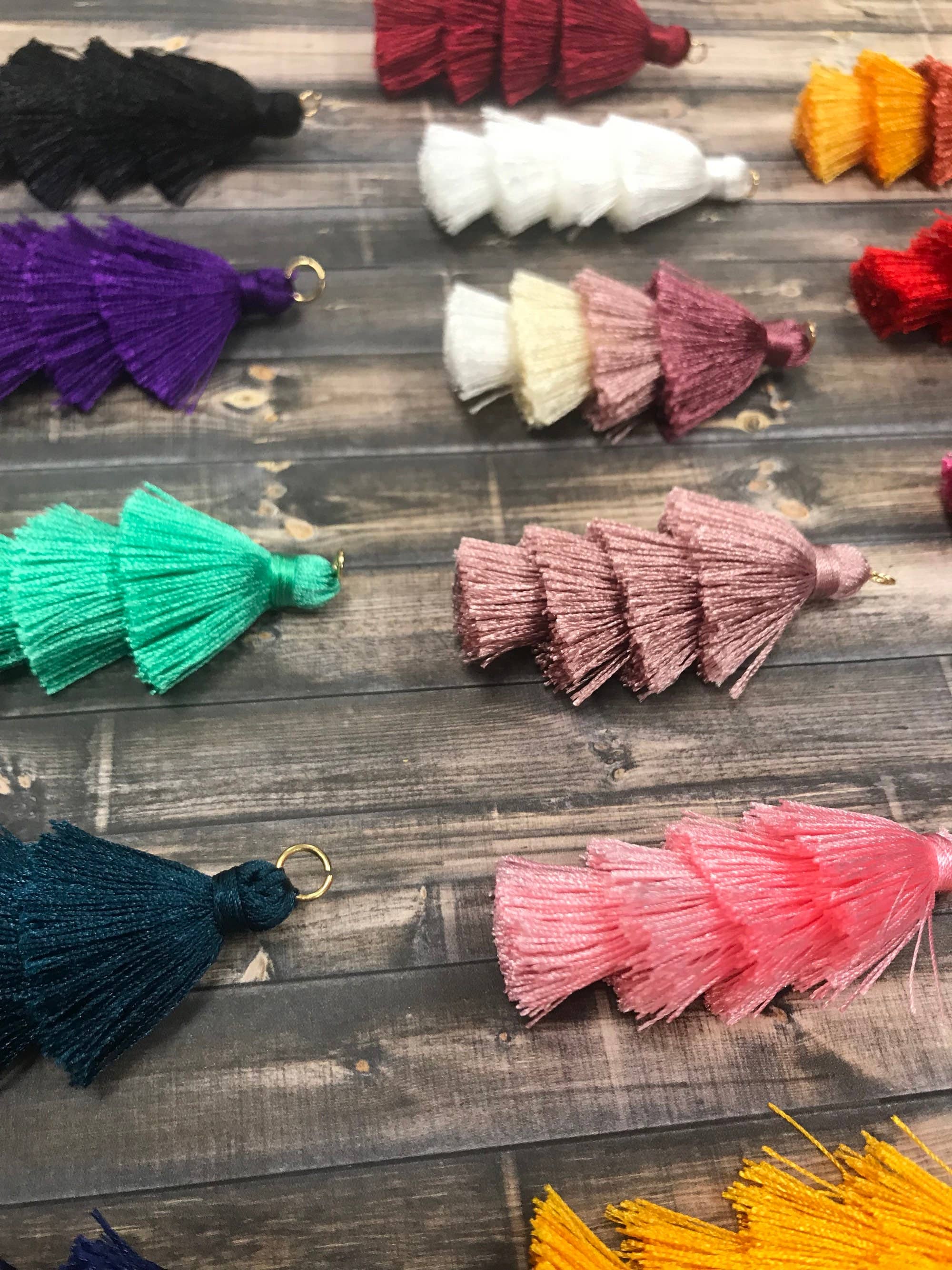 The Bead Bazaar - Wholesale Craft Supplies - Tassels, Handmade Tassels, Tiered Tassels, Jewelry Making, Tassels For Earings, Jewelry Supplies, Earring Tassels8