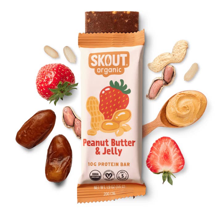 Skout Organic - Wholesale Snack Bar - Skout Organic Peanut Butter & Jelly Protein Bar | Vegan1