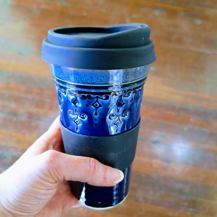 Plays in Mud Pottery - Wholesale Insulated Mug/Tumbler - 16 oz Travel Mug Handmade Stoneware Made to Order2