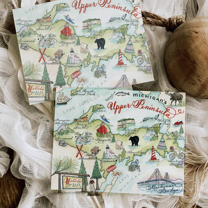 Karte für Michigan Upper Peninsula für den Großhandel von Designs by Robyn Love