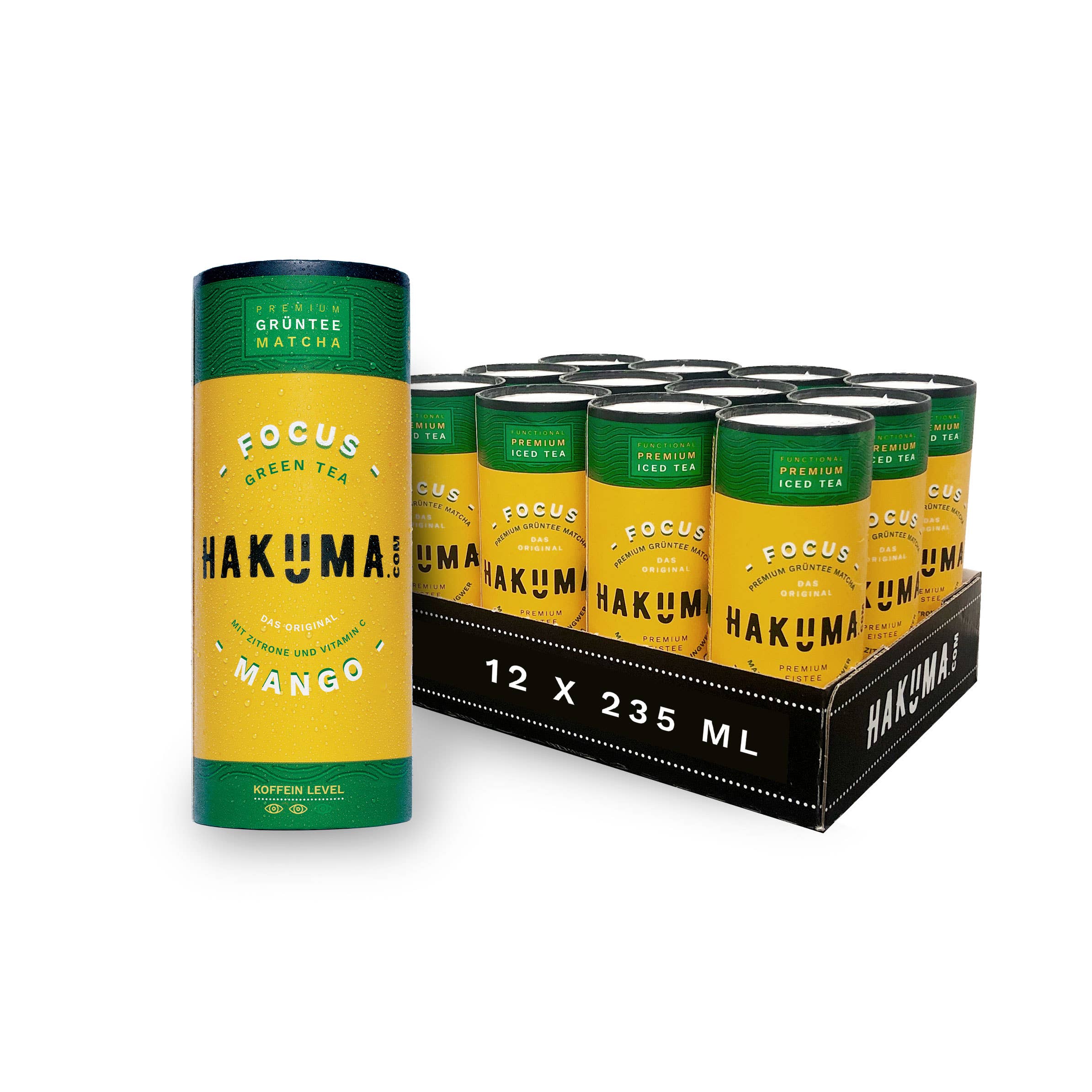 Hakuma - Wholesale Health/Detox Tea - Hakuma Focus Green Matcha 235 ml