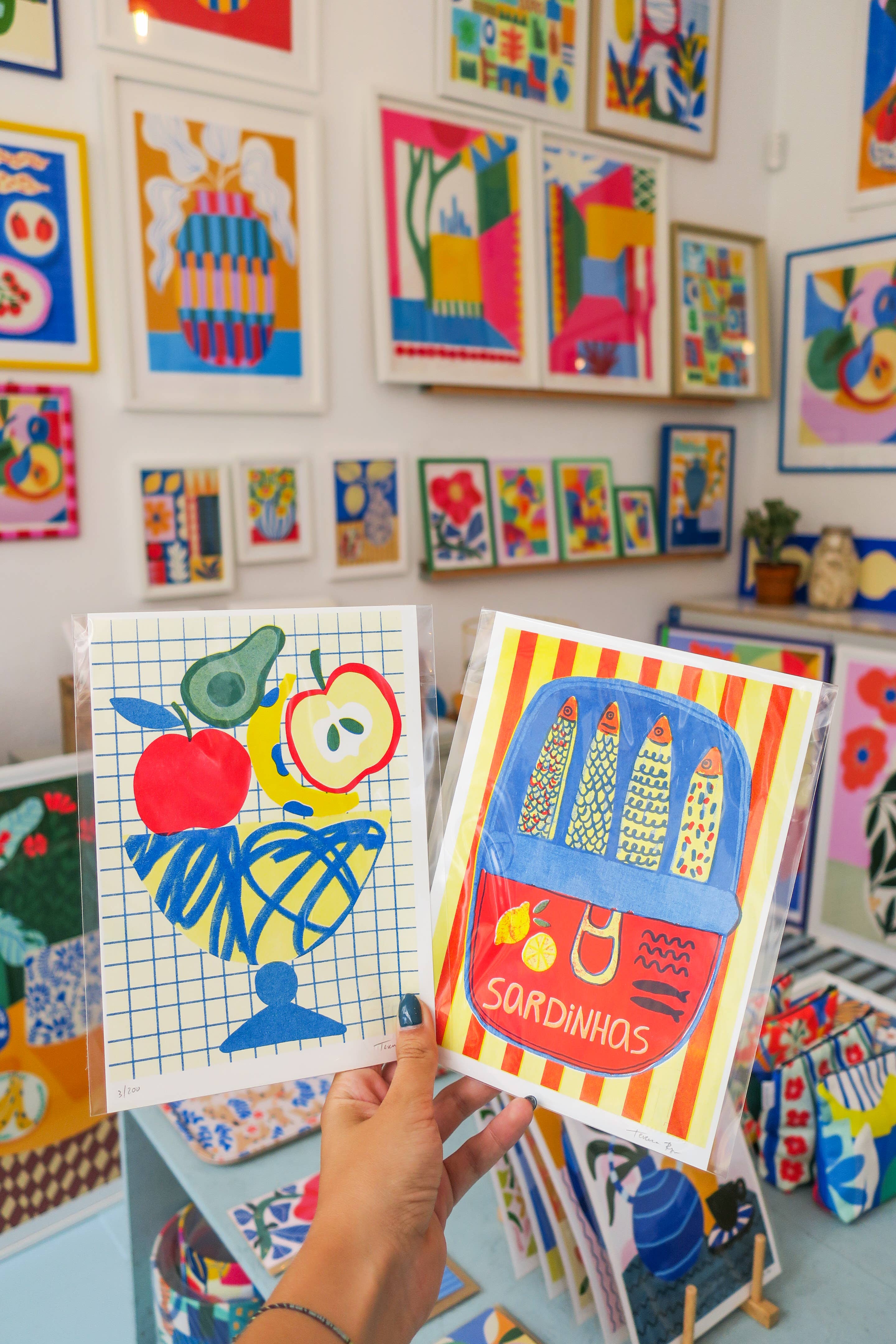 Teresa Rego - Wholesale Art Print - Risoprint Sardinhas3