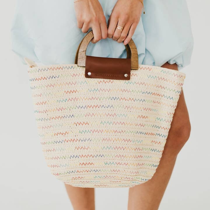 Pretty Simple - Wholesale Tote Bag - Women's - Savannah Straw Tote Bag