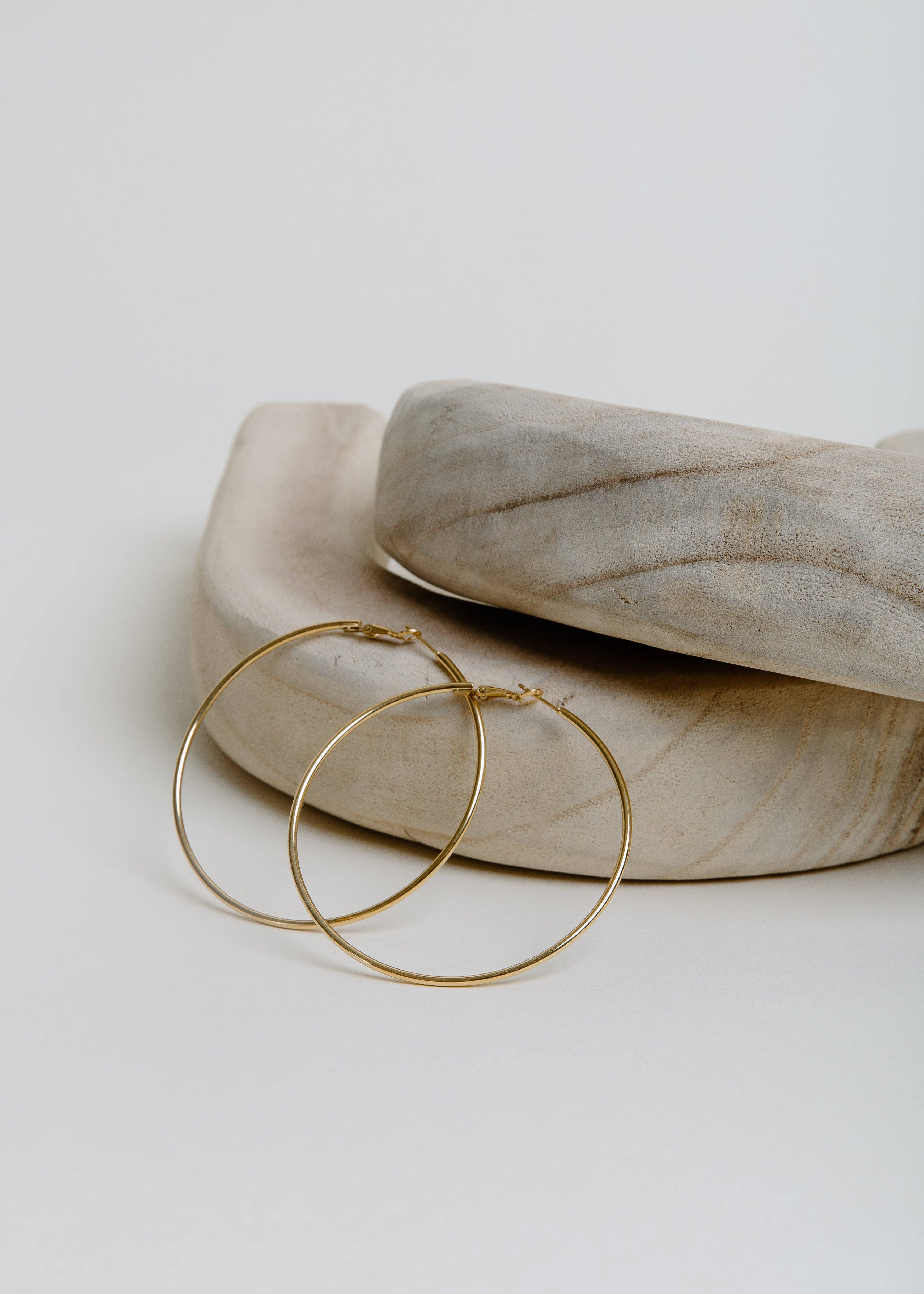 LA-YOU Hoops Large - Gold for wholesale on Faire1