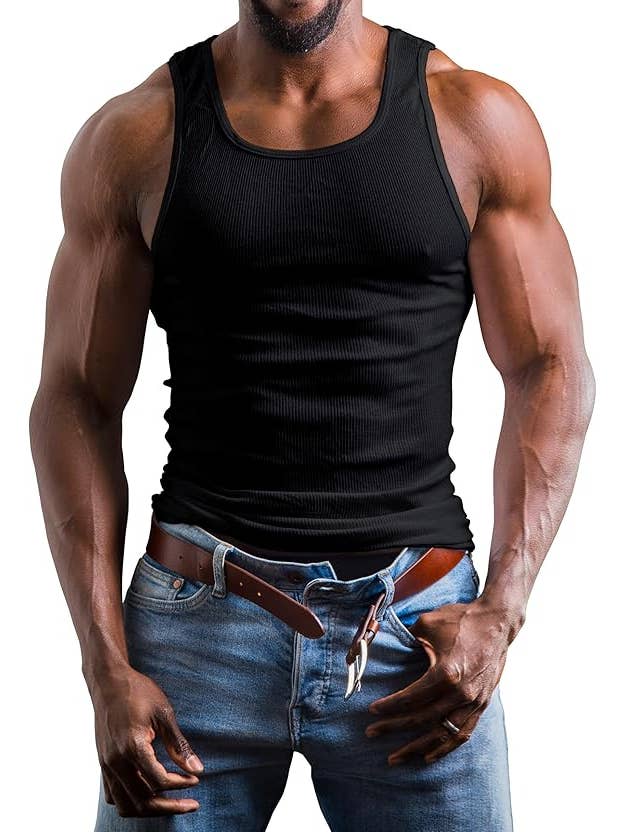 I-Wear Brands - Wholesale Tank Top - Men's - 12 Pack Men's 100% Cotton Ribbed Tank Top A-Shirt Undershirt9