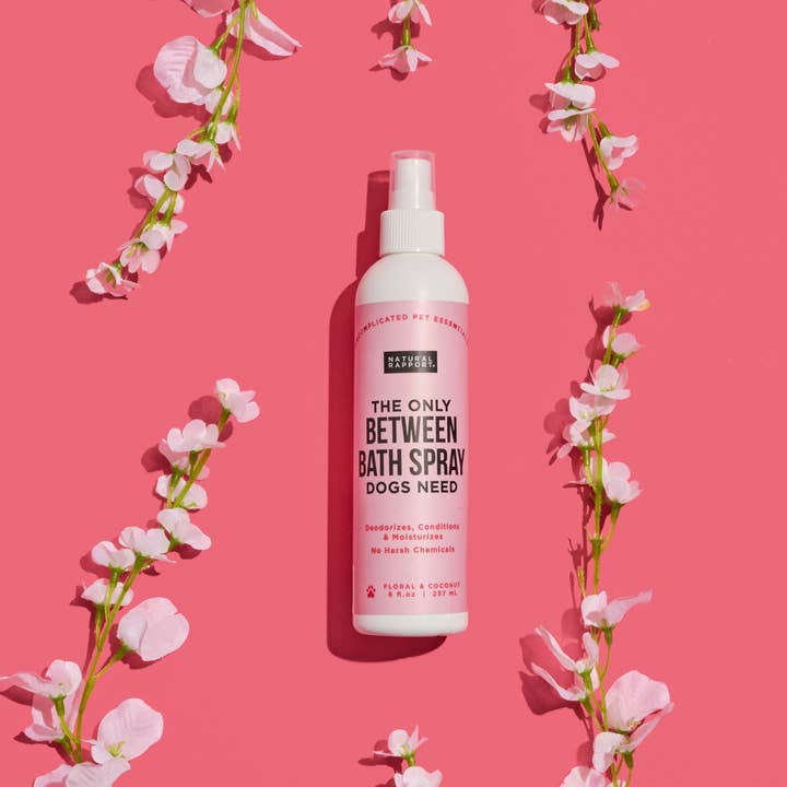 Natural Rapport - Wholesale Pet Spray - Dog - The Only Between Bath Spray Dogs Need - Floral & Coconut1