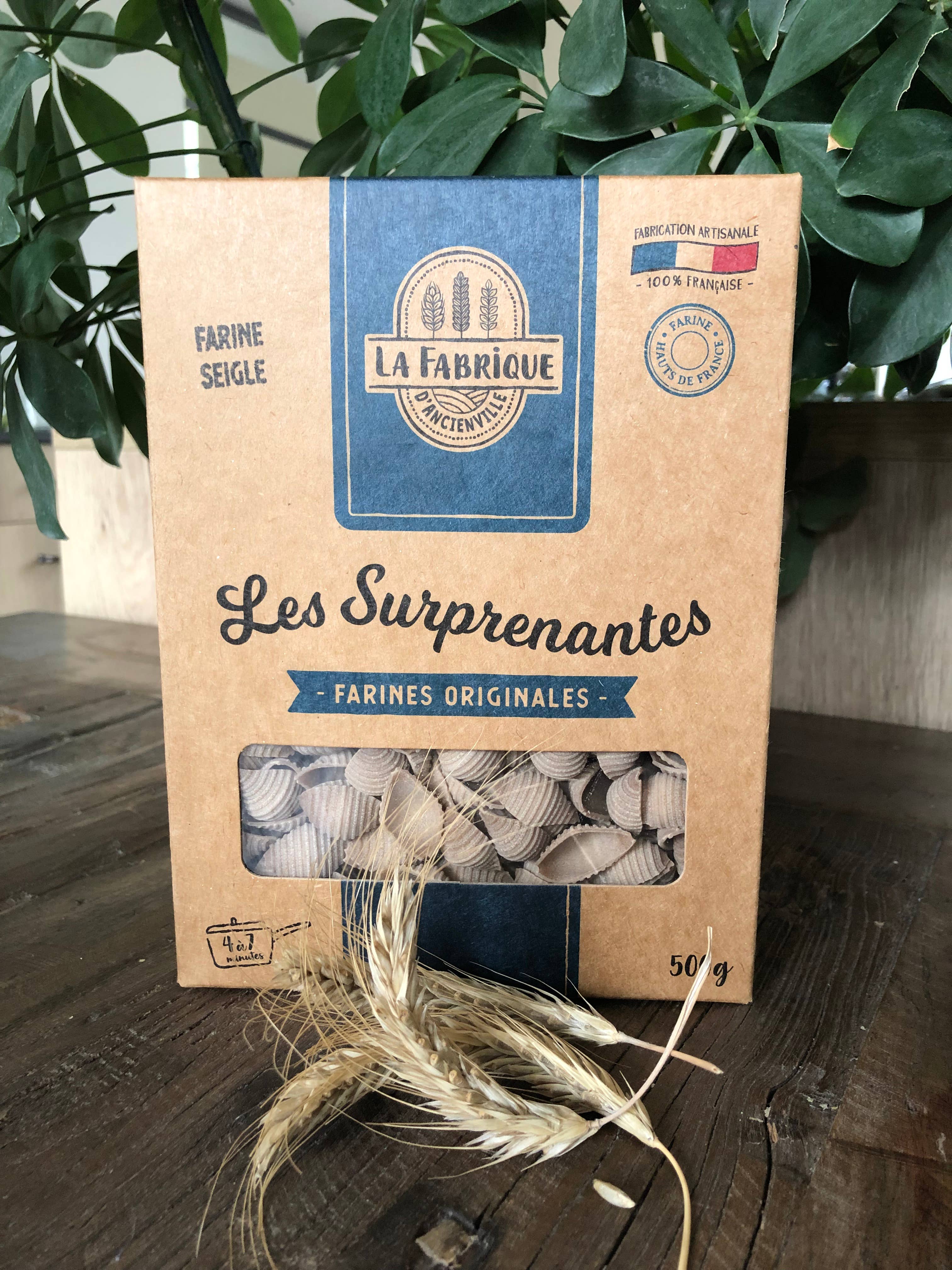 La Fabrique d'Ancienville - Wholesale Pasta - “Pasta” - Rye Conchiglie T85 - 500g