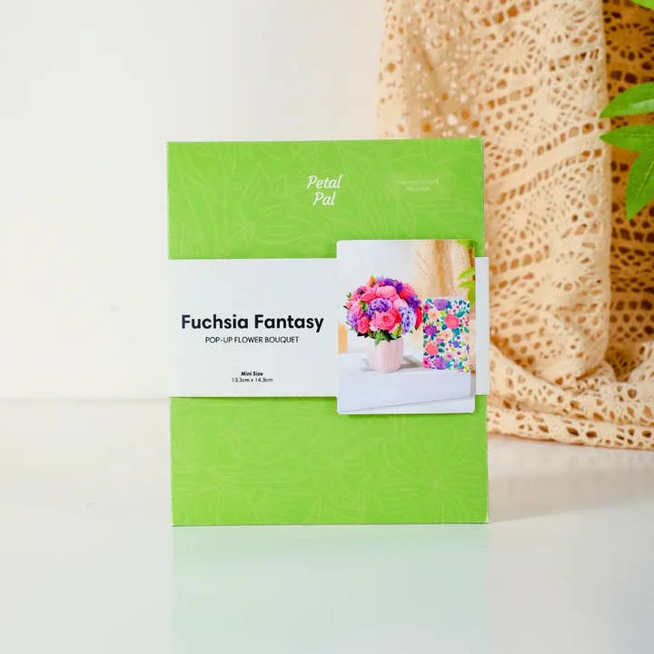 PetalPal - Wholesale Artificial Flowers - Mini Fuchsia Fantasy Pop-Up Bouquet