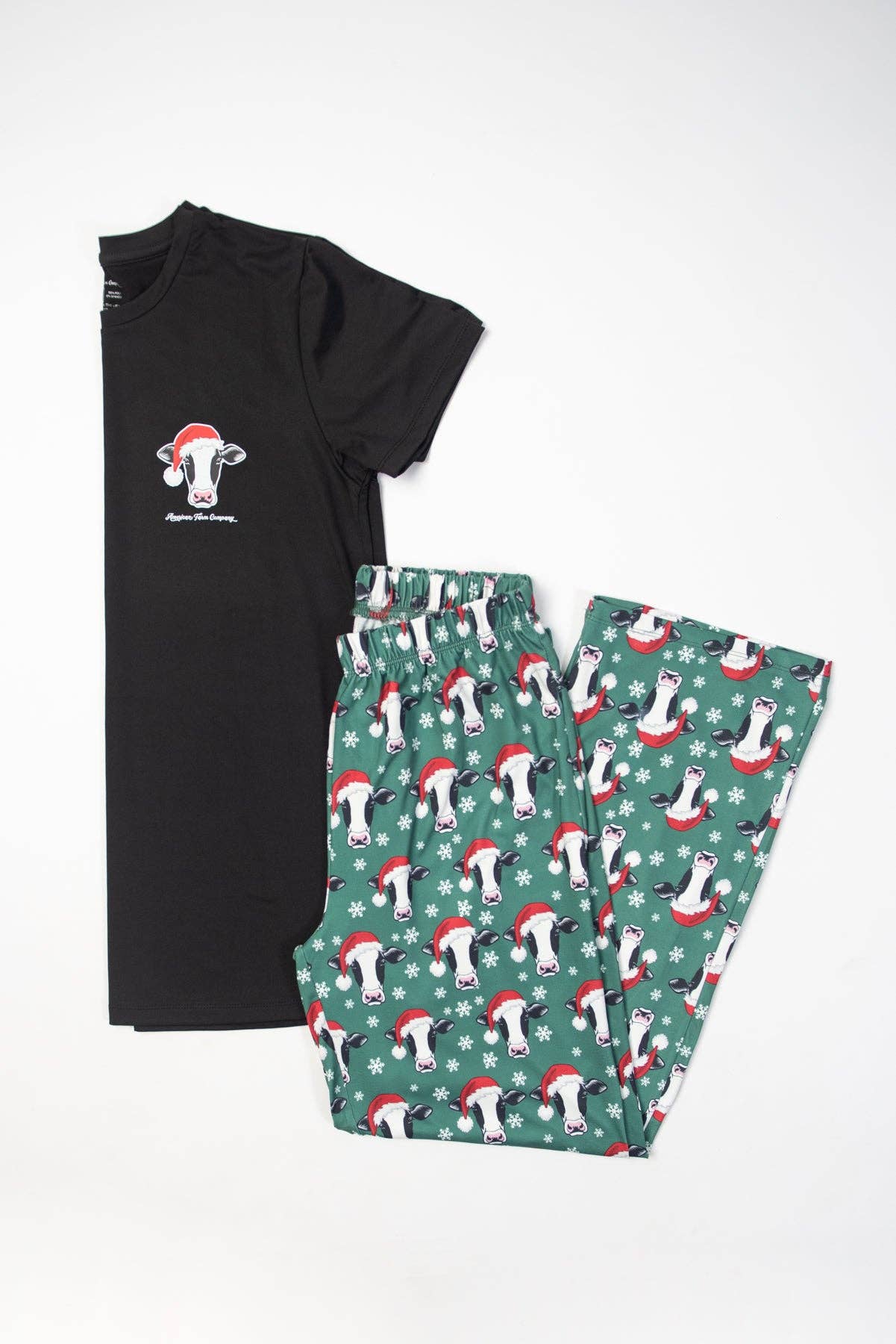 American Farm Company - Wholesale Sleepwear Bottom - Women's - Santa Cows & Snowflakes Adult Pajama Pants 7