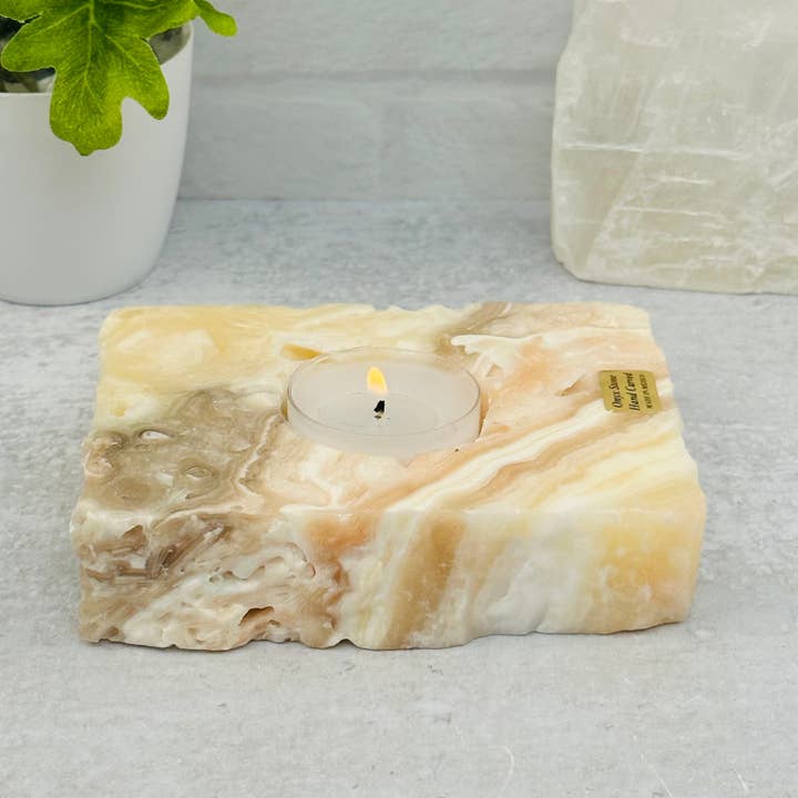 Rock Paradise - Wholesale Candle Holder - Mexican Onyx Crystal Candle Holder2