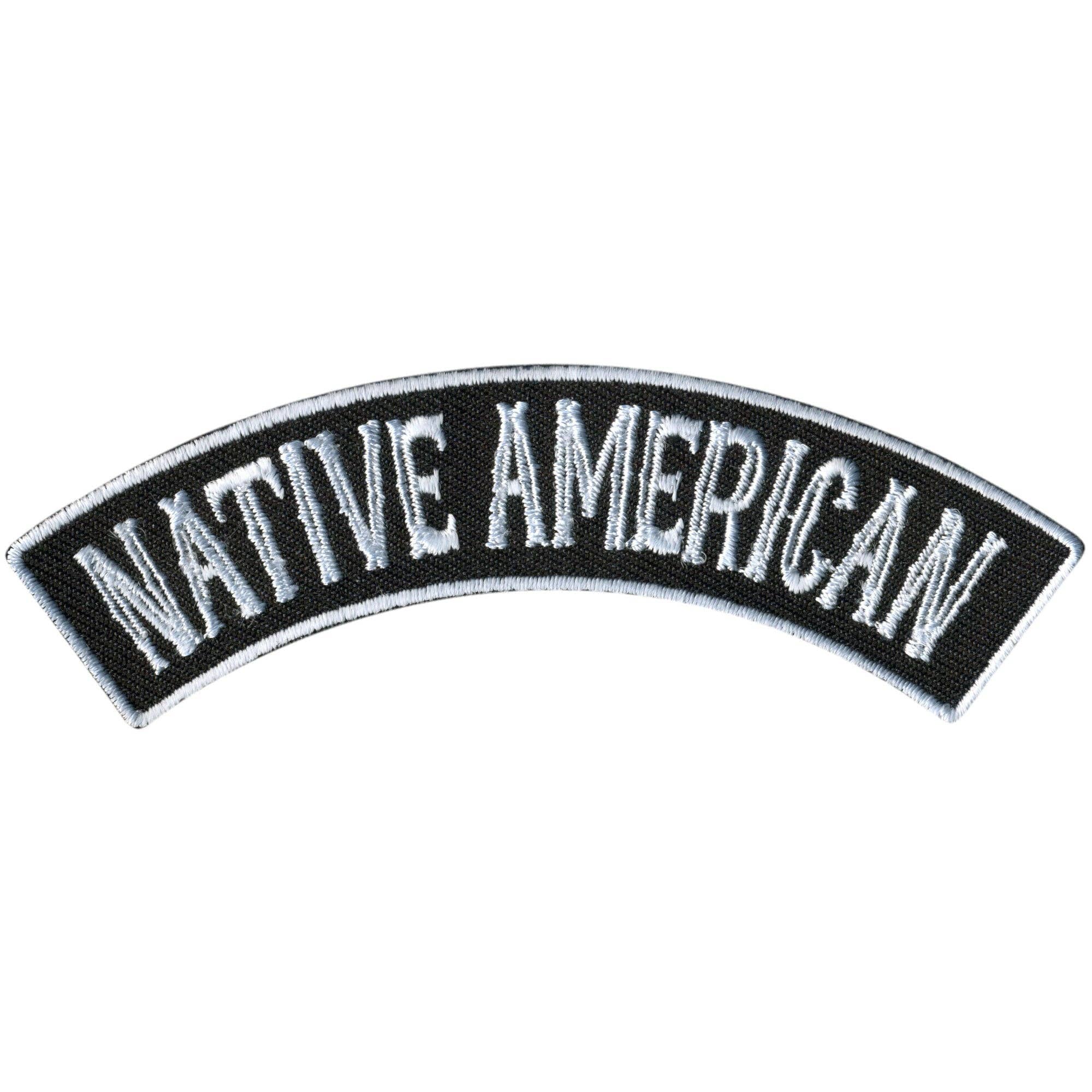 MULTI Hot Leathers Native American 4“ X 1" Top Rocker Patch for engroshandel på Faire0