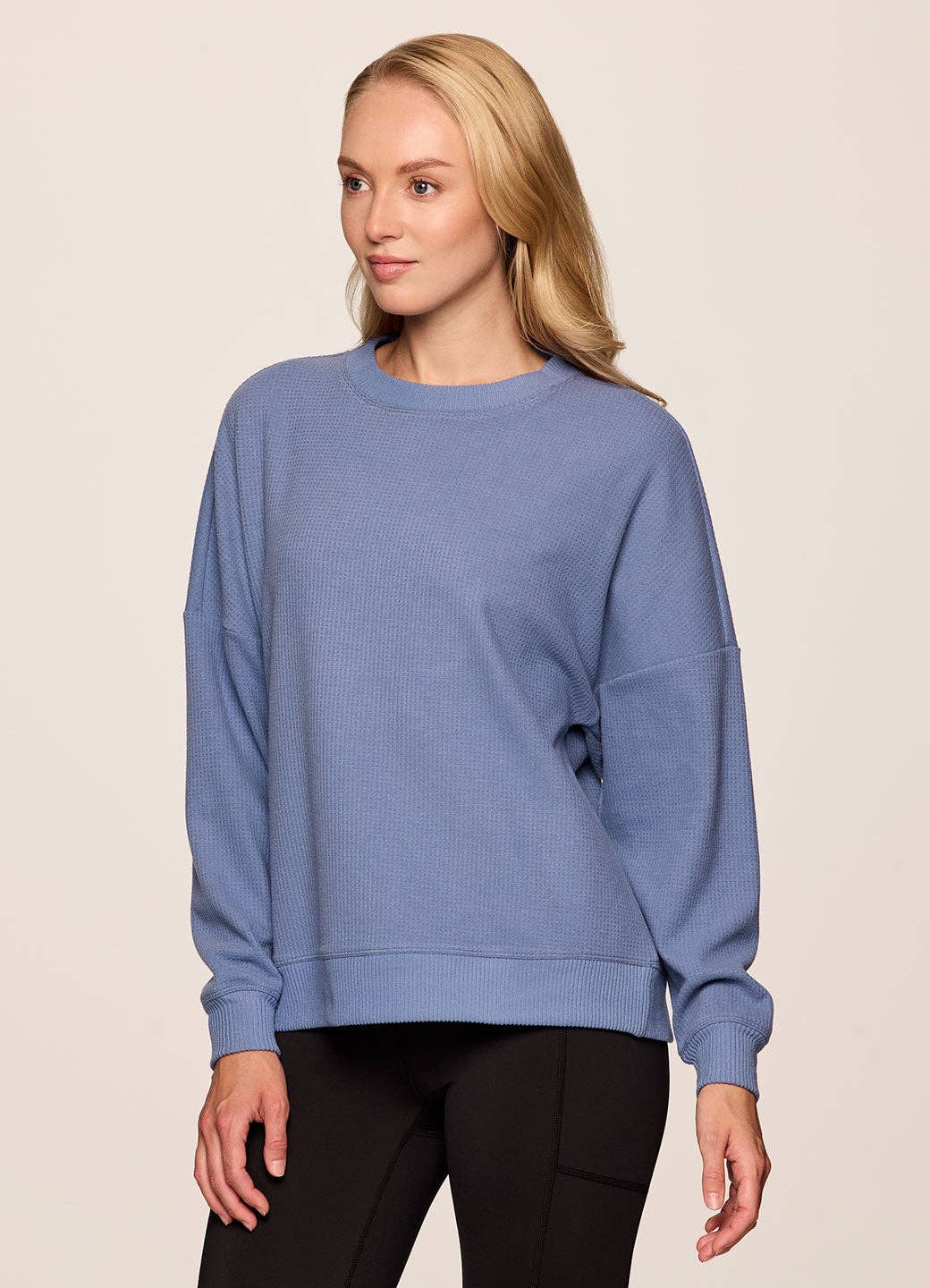RBX Active - Wholesale Sweatshirt - Women's - Off Days Relaxed Waffle Knit Sweatshirt11